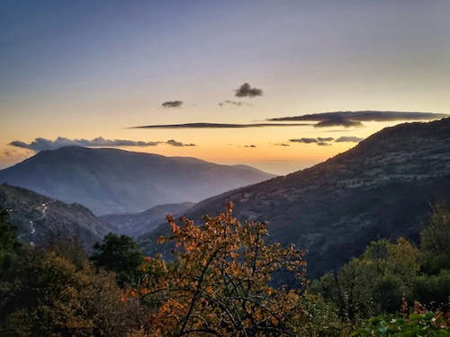 Abendhimmel in Capileira