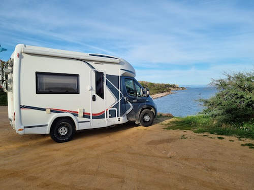 Unser Wohnmobil mit Meerblick