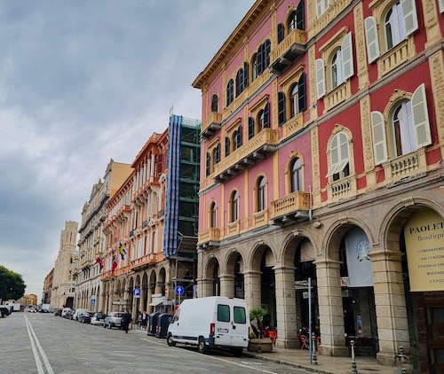 Stadthäuser von Cagliari