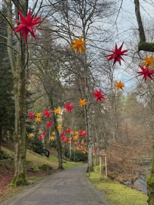 Weihnachtsweg im Kurpark von Bad Wildbad