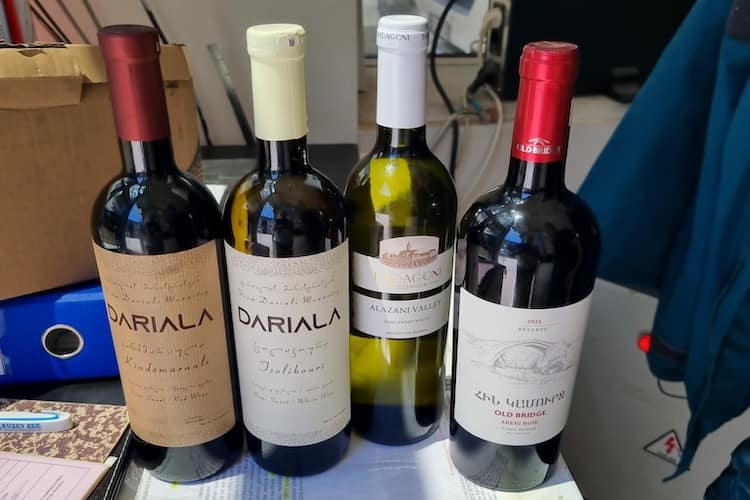 Unsere leckeren Weine, die wir opfern mussten
