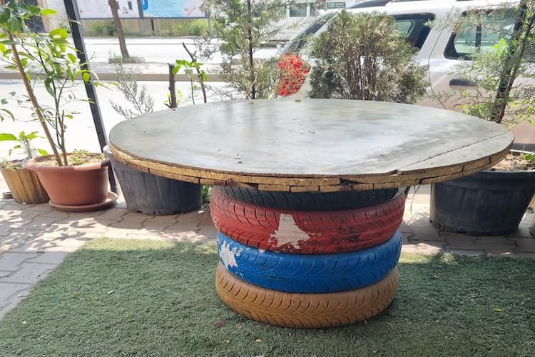 Bastelanleitung für einen Gartentisch