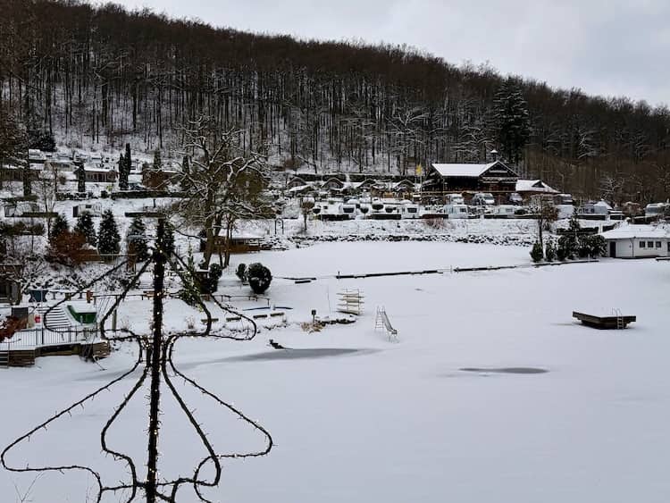 Blick auf den Campingplatz