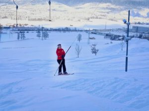 Beate im Schlepplift