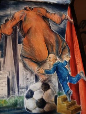 Laternen auf dem Münsterplatz in Basel