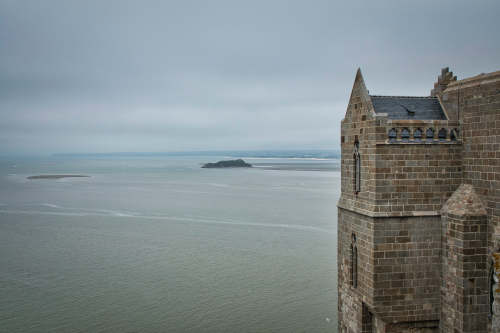Weitblick von Le Mont Saint-Michel