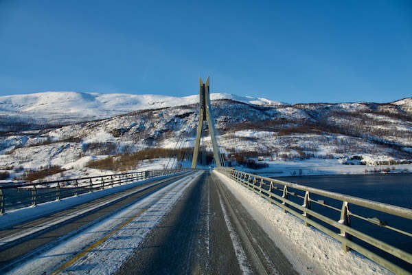 Brücke über den Kafjord