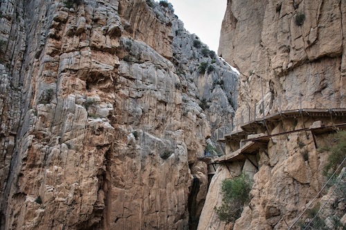 Alter und neuer Weg Caminito del Rey