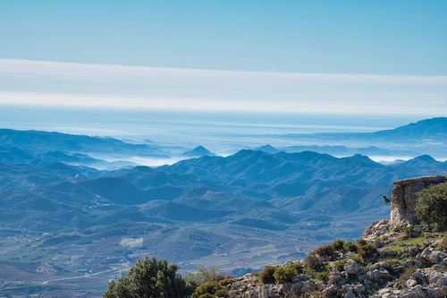 Blick auf die Andalusiens Bergwelt