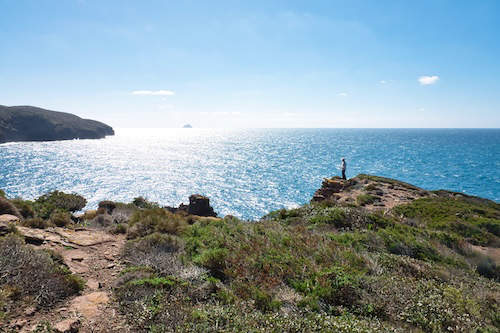 Wanderung an der Küste auf Sardinen