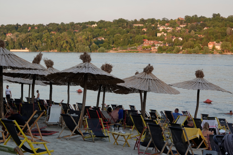 Badestrand an der Donau