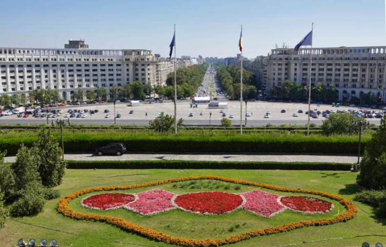 Ceaucescuschen Präsidentenpalast Bukarest in Rumänien