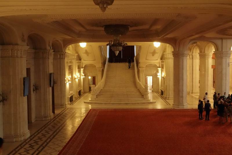 Ceaucescuschen Präsidentenpalast Bukarest in Rumänien