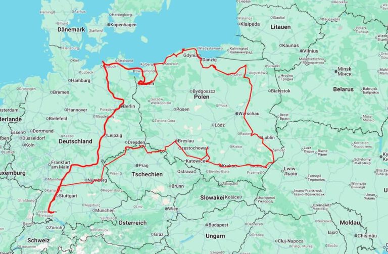 Gesamtkarte Landkarte Polen