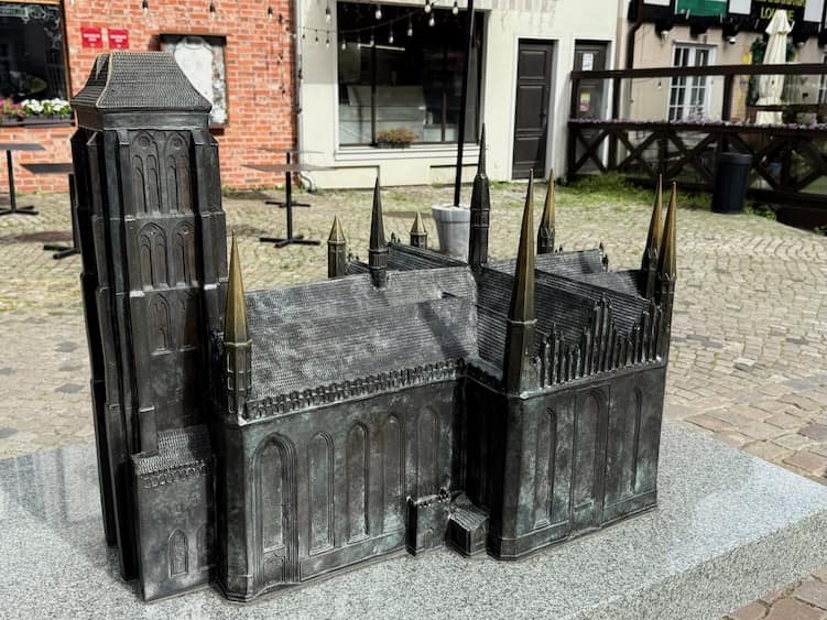 Modell der Marienkirche in Danzig