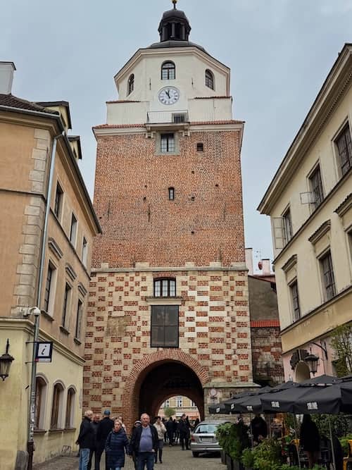 Stadttor mit Turm in Lublin