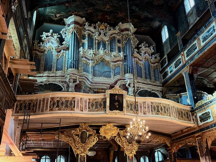 Orgel in der Fachwerkkirche Schweidnitz