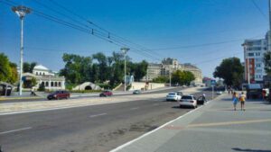 Hauptstraße in Tiraspol